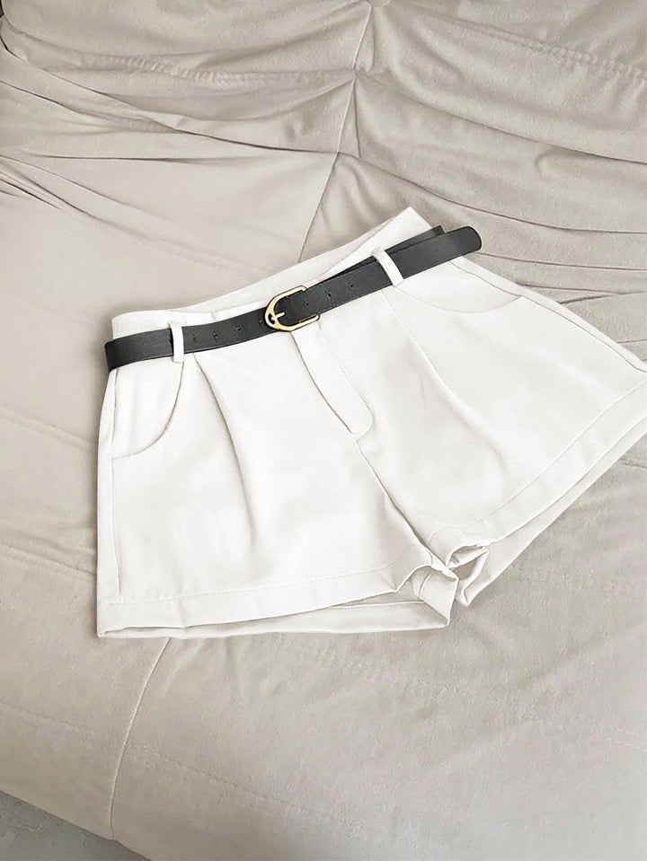 Pantaloni scurți SHEIN, alb