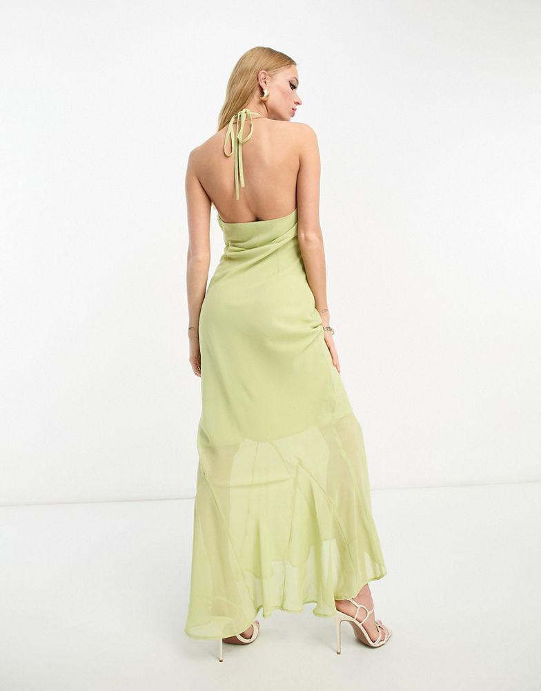 Rochie midi ASOS, verde