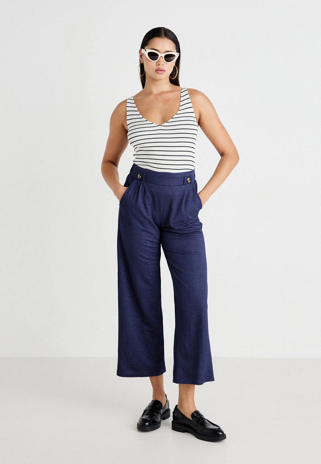 Pantaloni ONLY, albastru