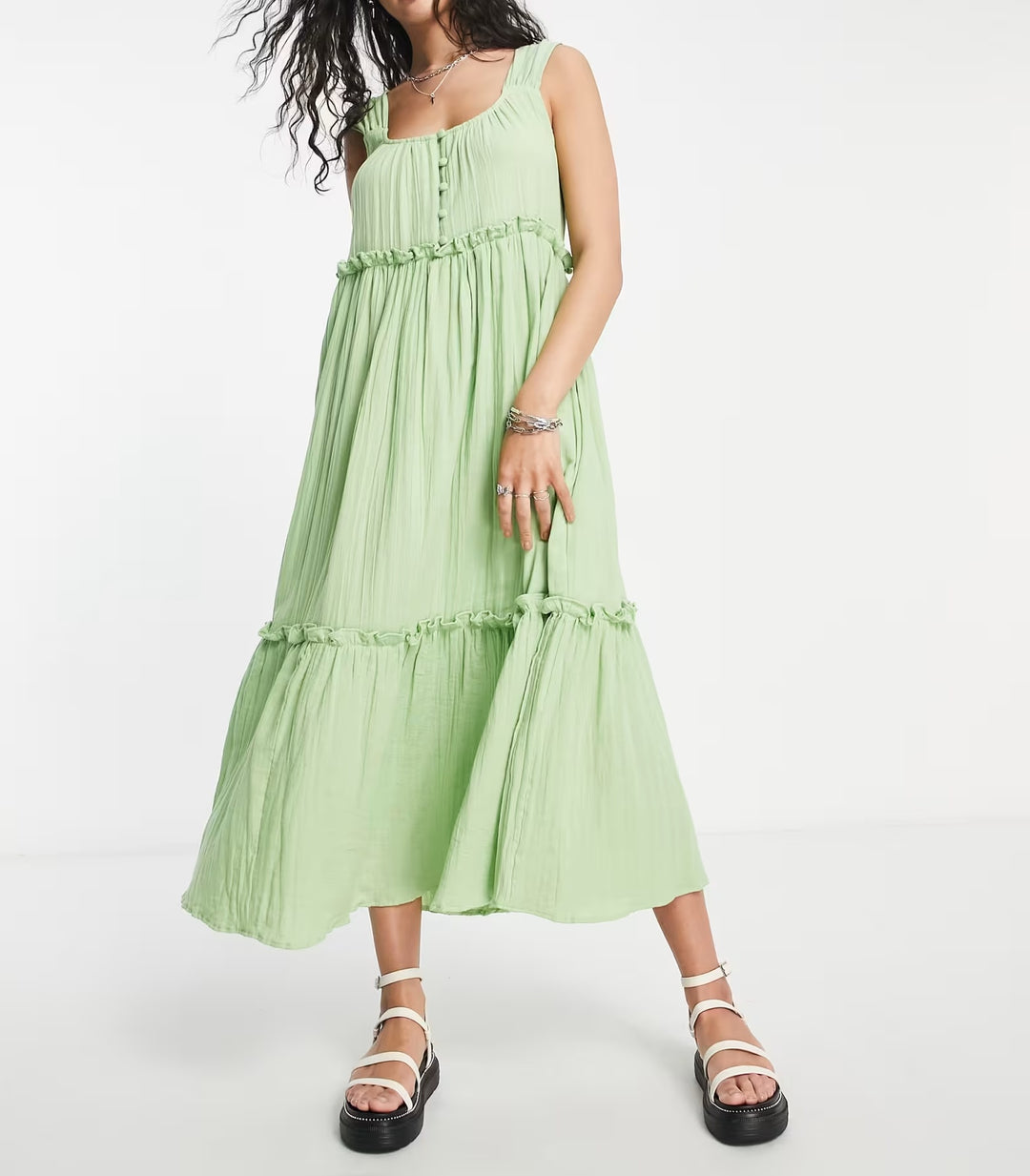Rochie maxi Asos, verde
