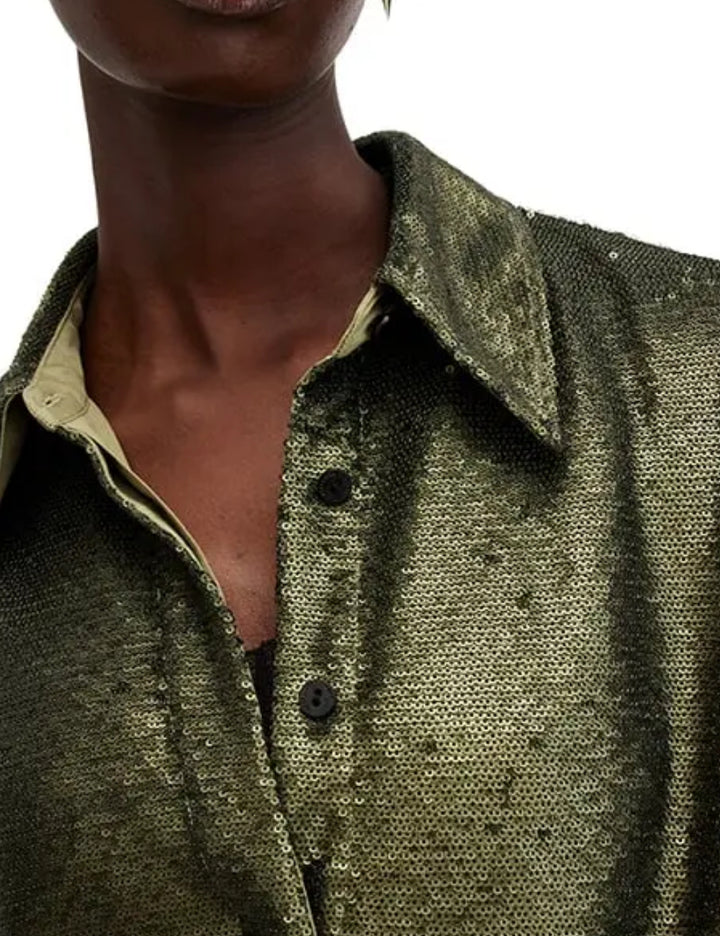 Cămașă Allsaints, verde