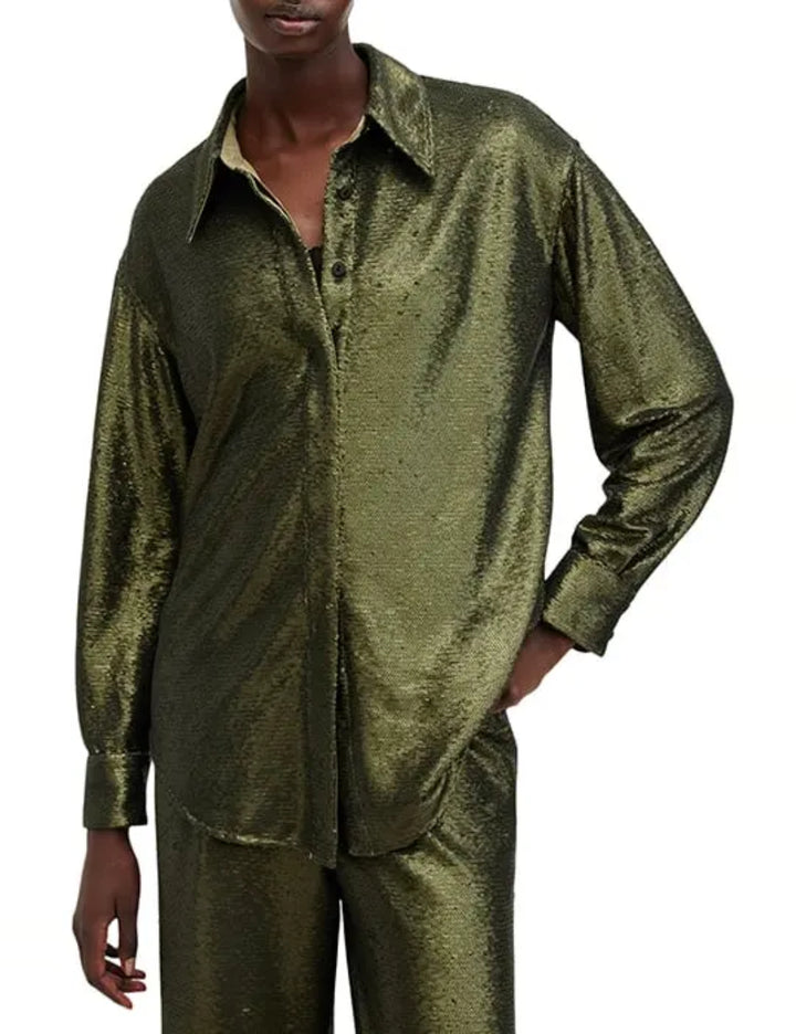 Cămașă Allsaints, verde