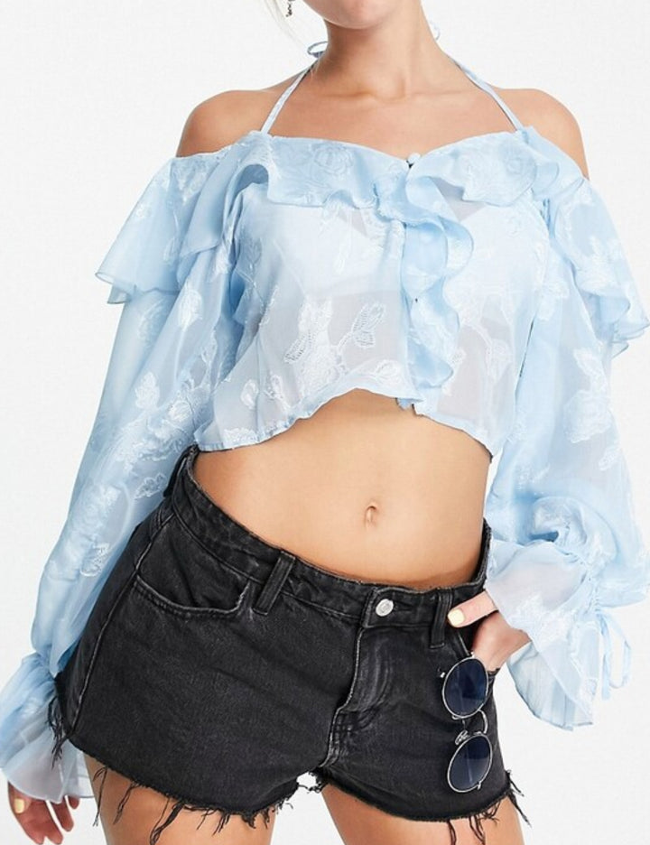 Cămașă ASOS, albastru