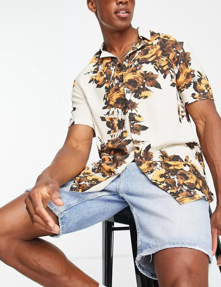 Cămașă ASOS, bej