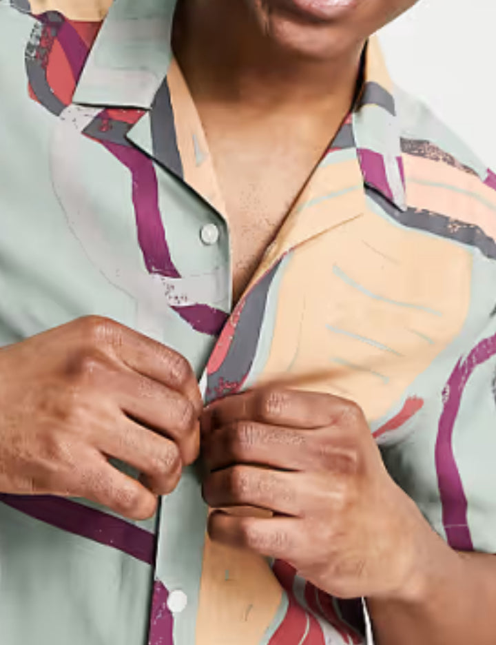 Cămașă ASOS, mix culori