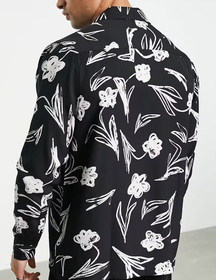 Cămașă ASOS, negru