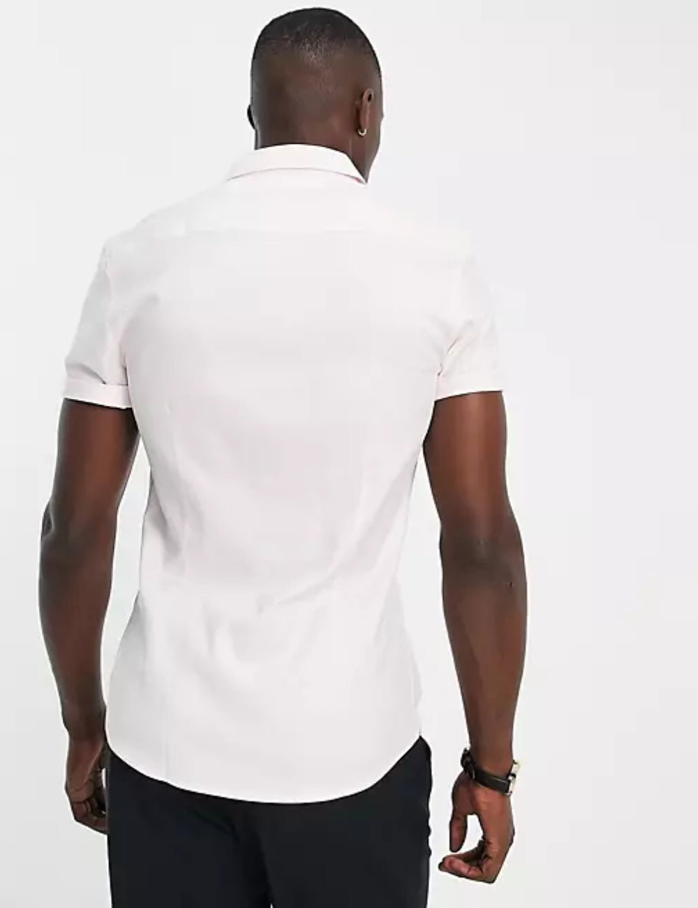 Cămașă cu mânecă scurtă ASOS, roz