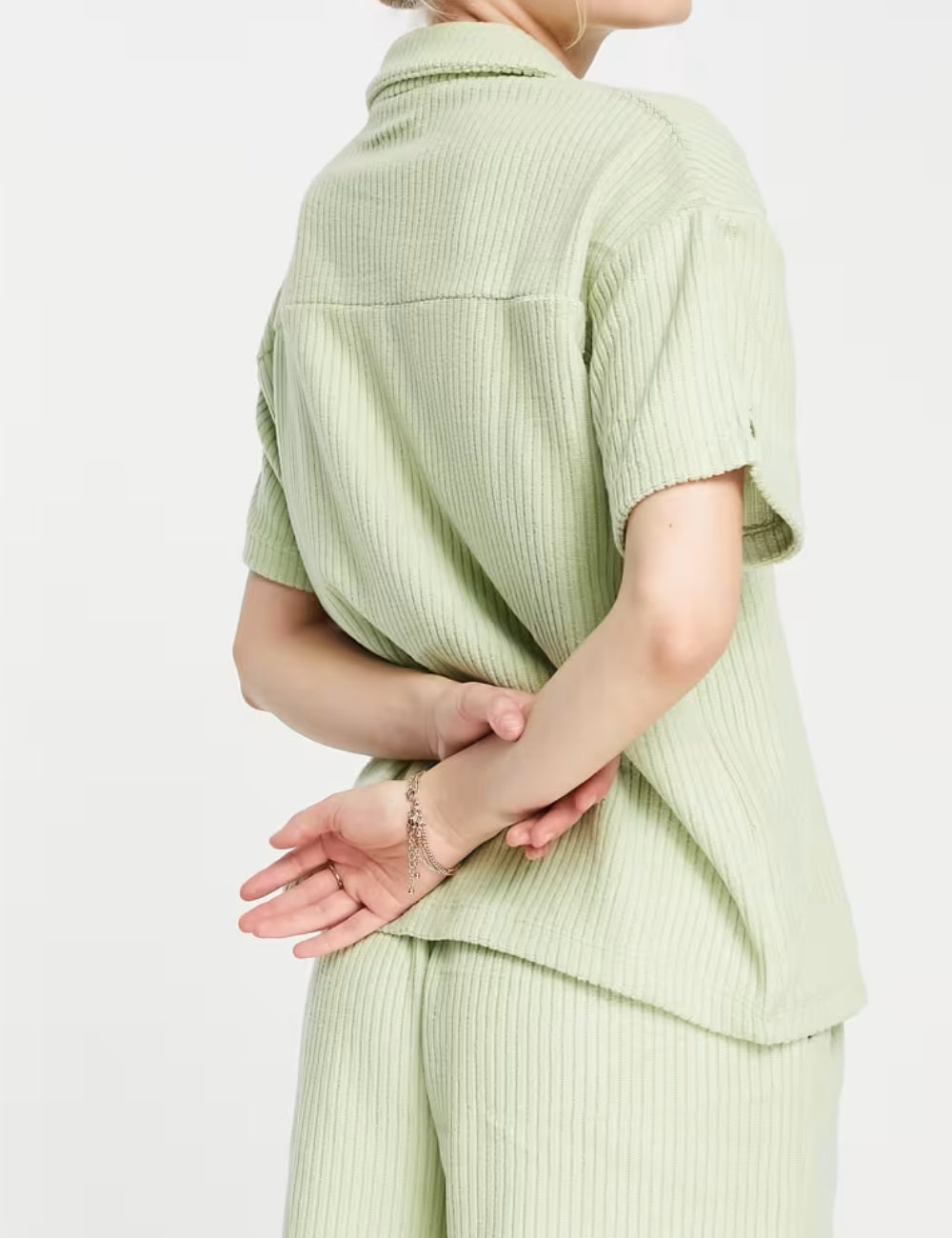 Cămașă cu mânecă scurtă ASOS, verde