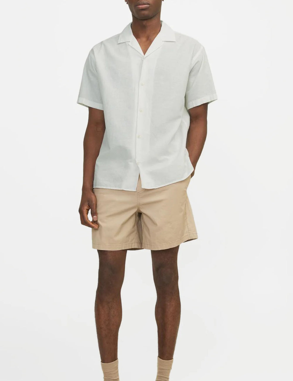 Jack & Jones rövid ujjú ing, fehér