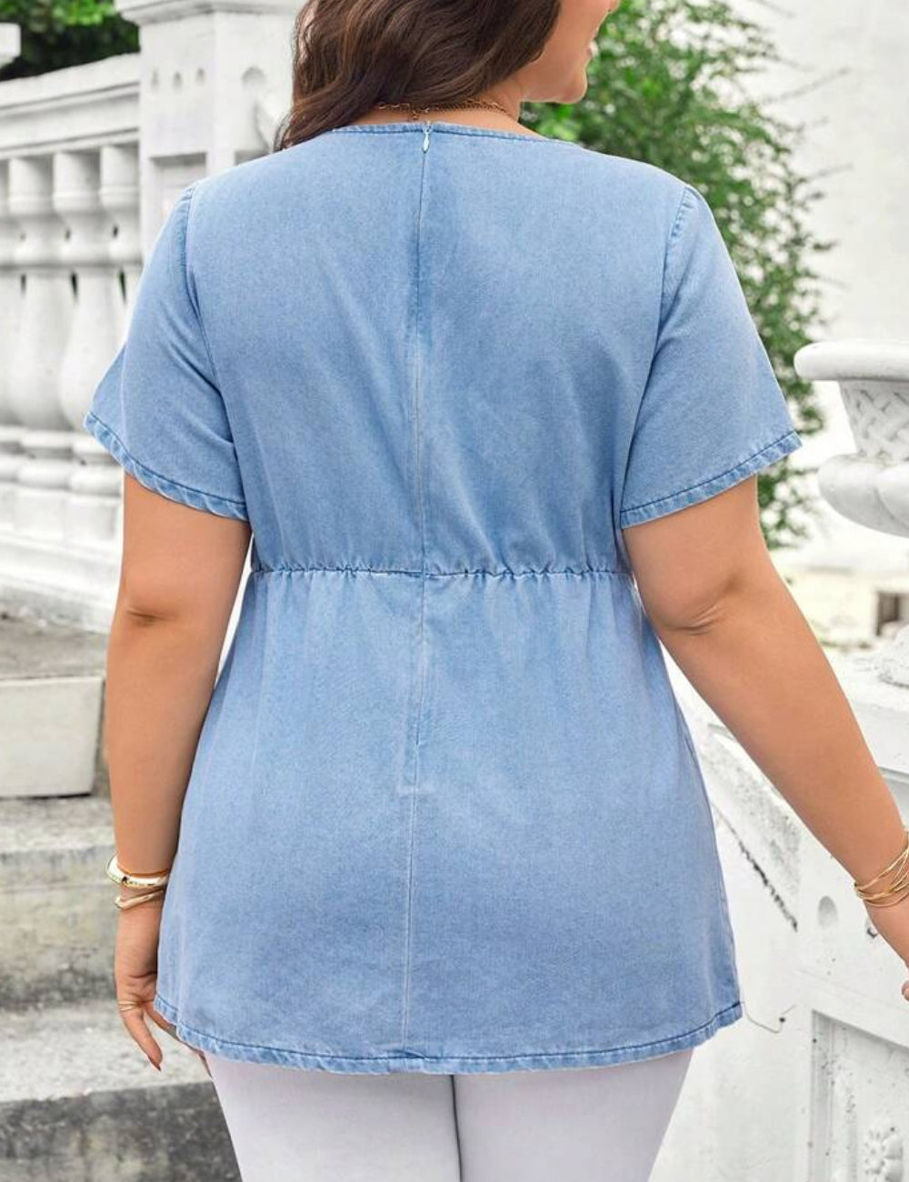 Shein Curve+ farmering, kék