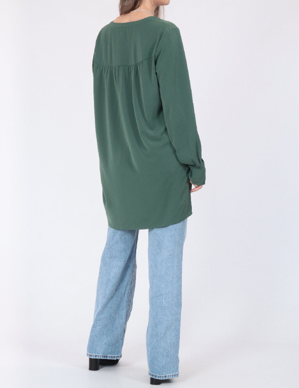 Cămașă lungă Vero Moda, verde