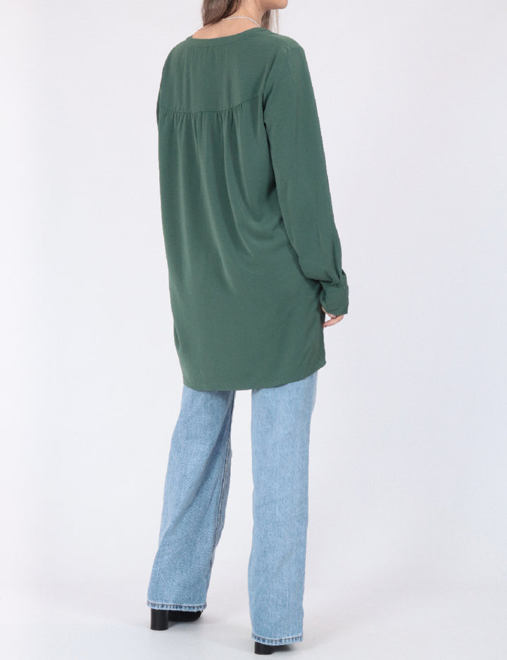Cămașă lungă Vero Moda, verde
