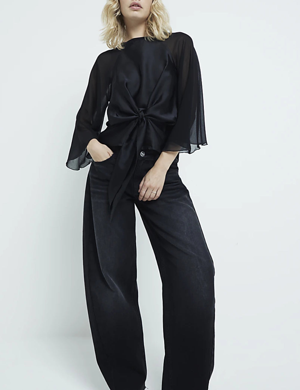 Camasa River Island, negru