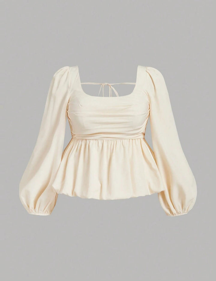Camasa Shein Curve+, crem