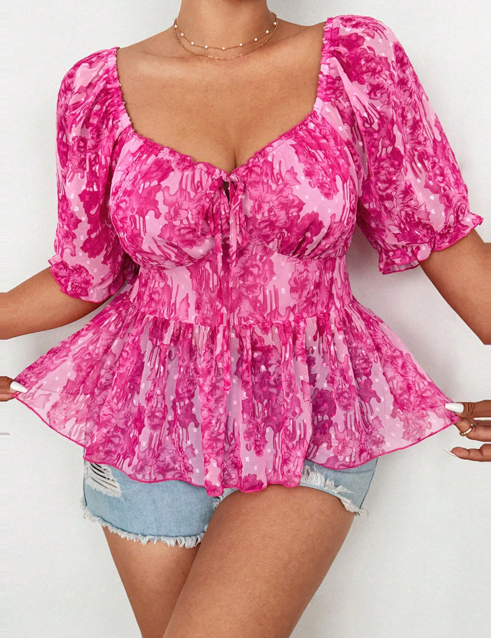 Shein Curve+ ing, rózsaszín