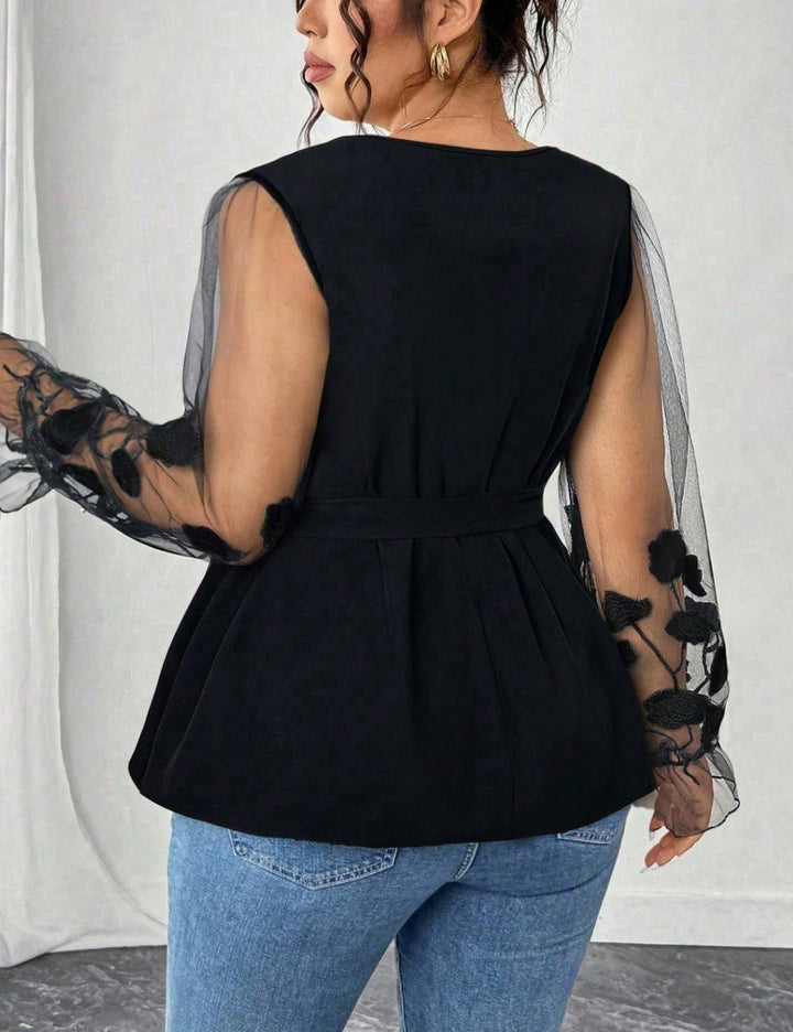 Cămașă Shein Curve+, negru