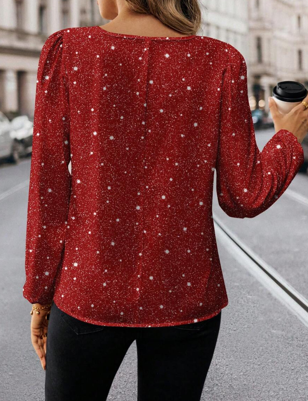 Cămașă Shein, roșu