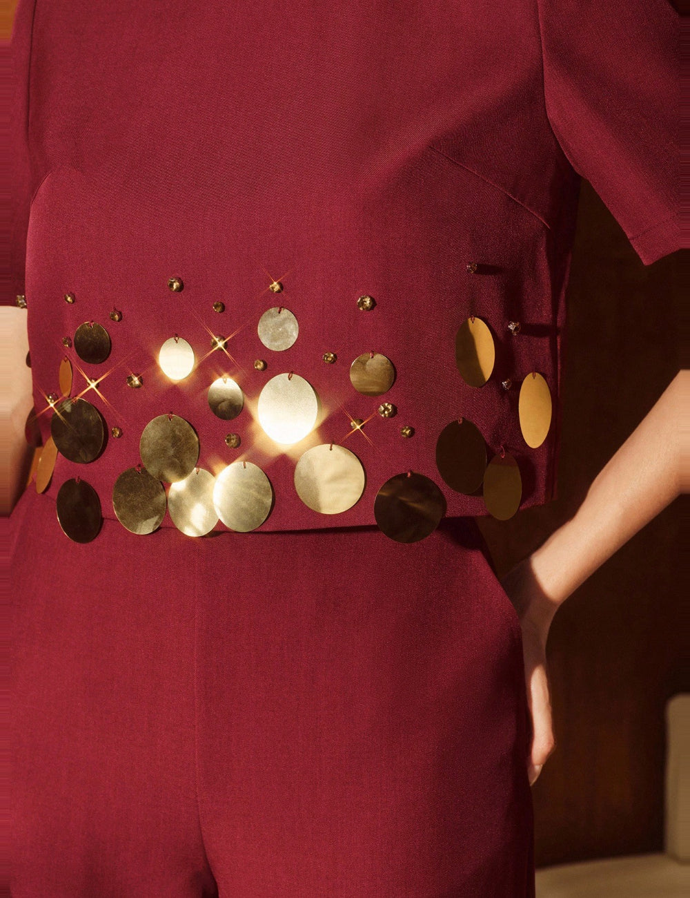 Cămașă Shein, vișiniu