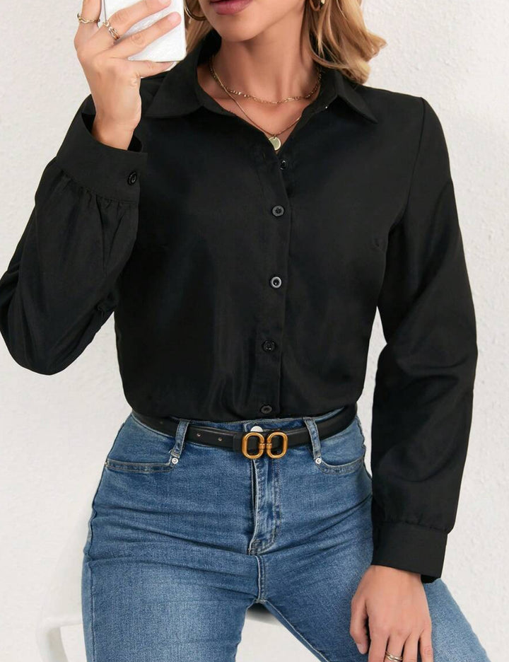 Cămașă tip body Shein, negru