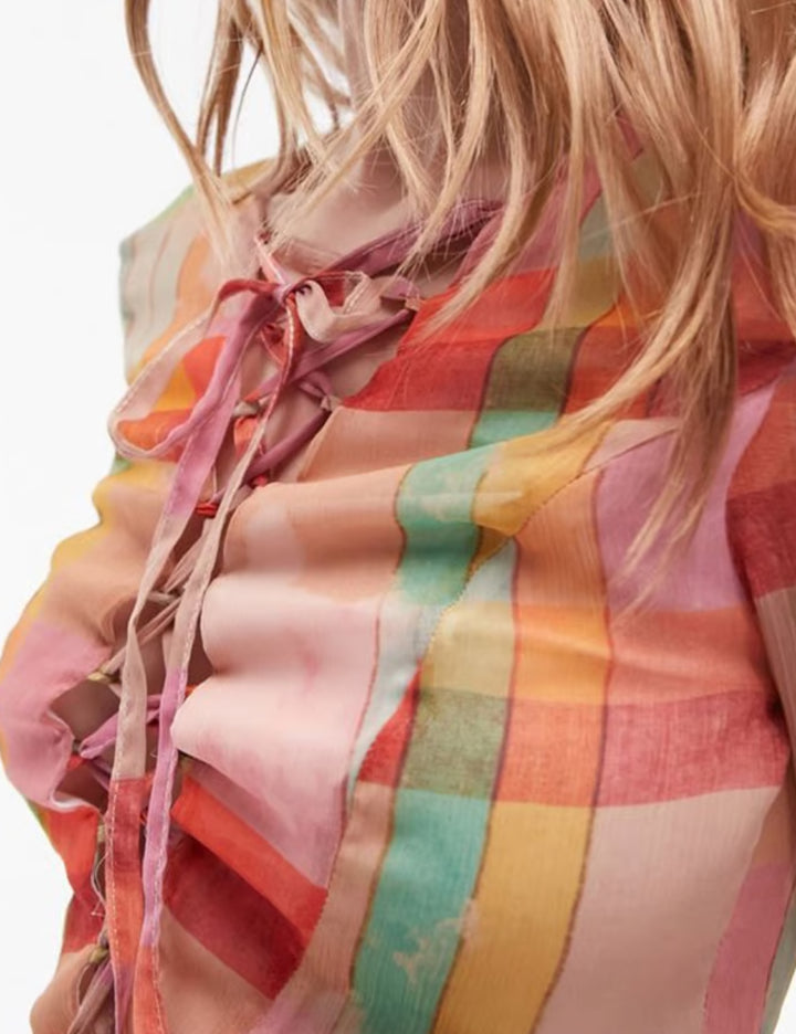 Camasa Topshop, mix culori