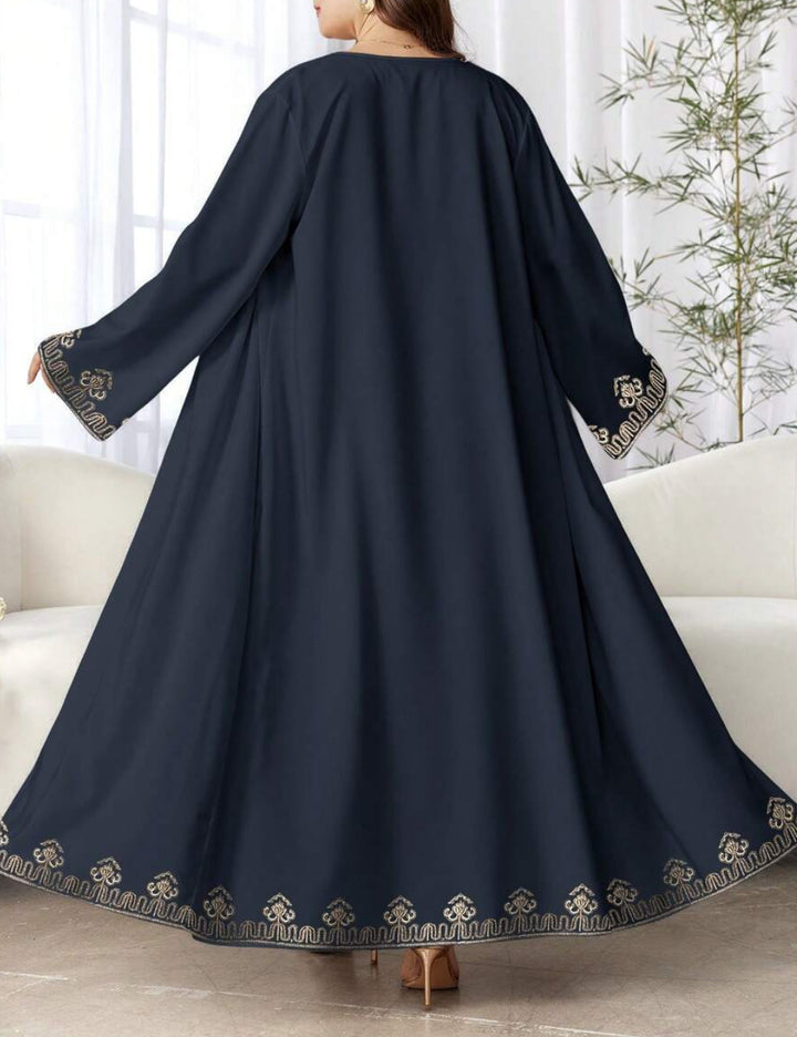 Cardigan lung Shein Curve+, albastru