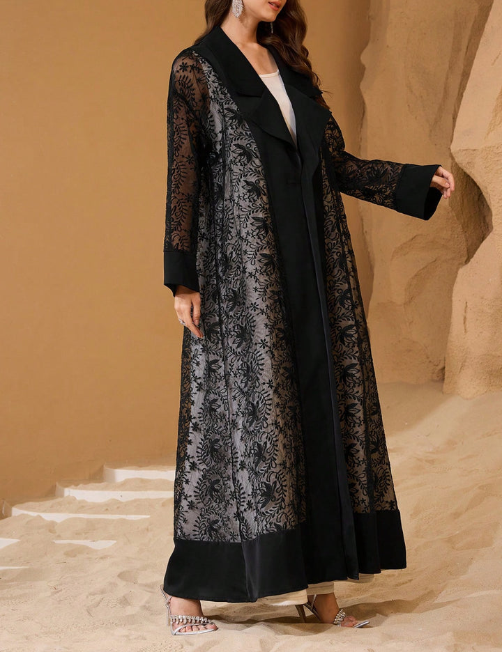 Cardigan lung Shein, negru