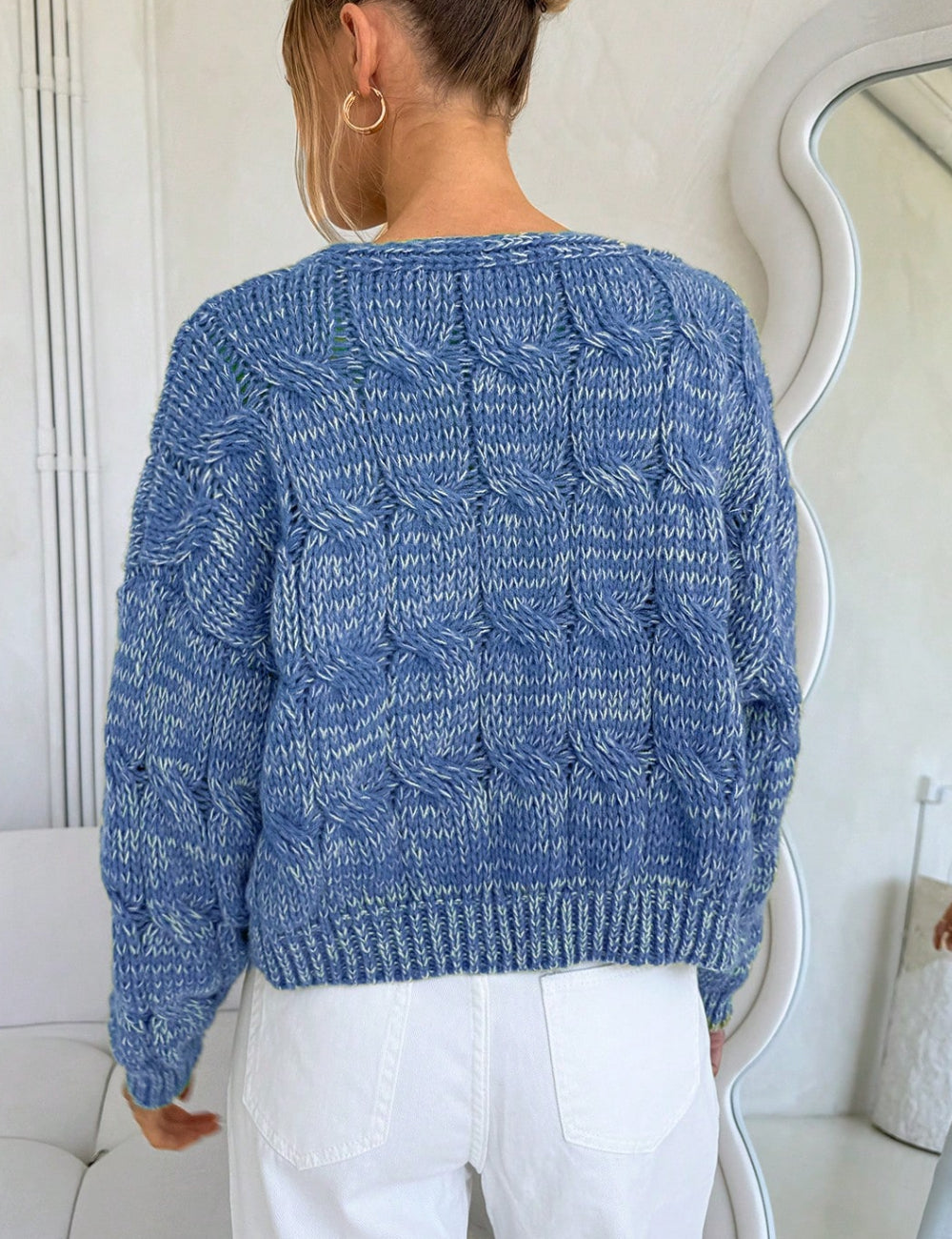 Cardigan Shein Forever 21, albastru