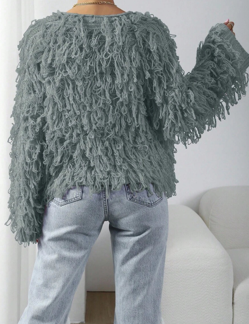 Cardigan SHEIN, albastru