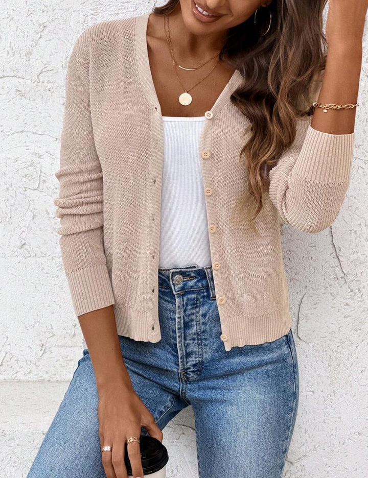 Cardigan Shein Curve+, bej
