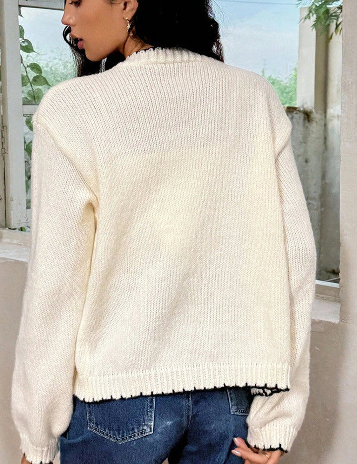 Cardigan Shein, crem
