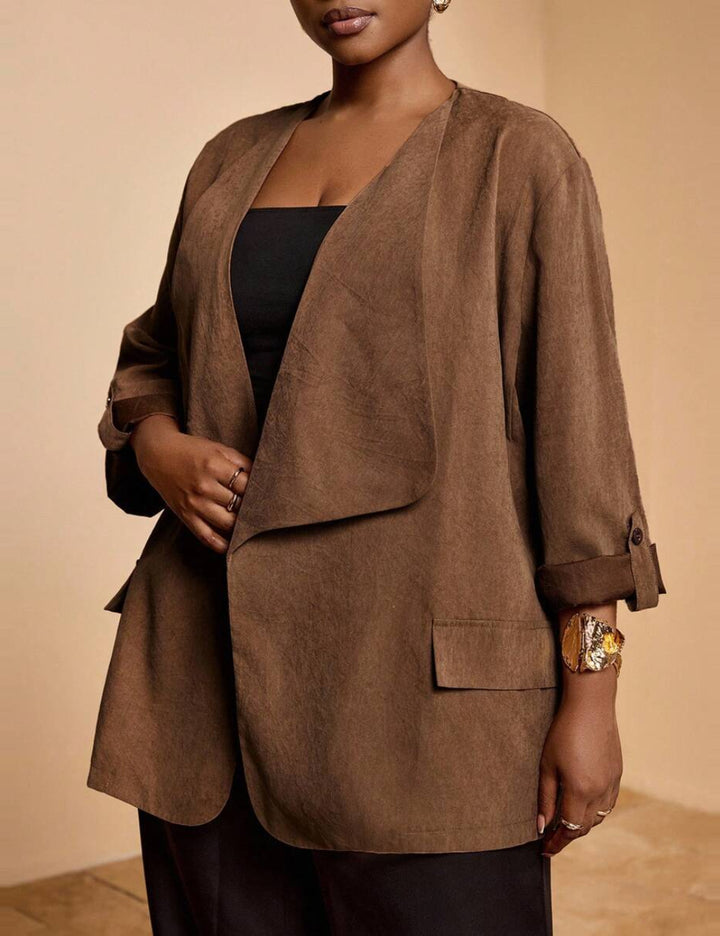 Cardigan Shein Curve+, maro