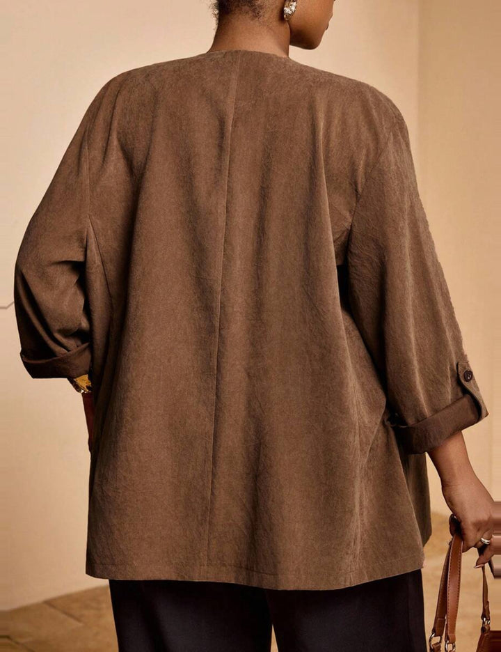 Cardigan Shein Curve+, maro