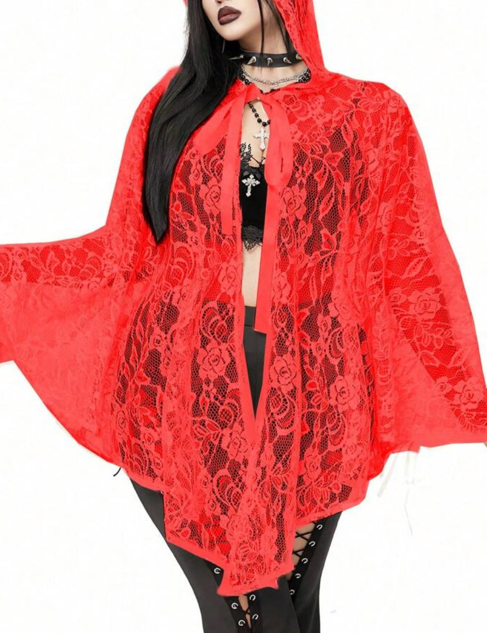Cardigan Shein Curve+, roșu