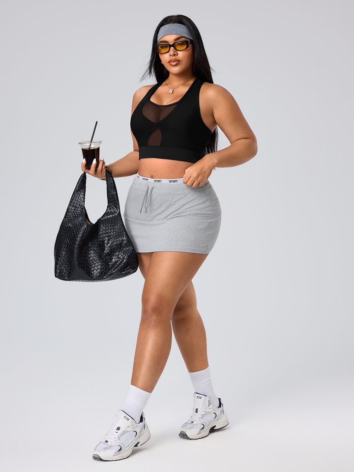 Sutien sport SHEIN, negru