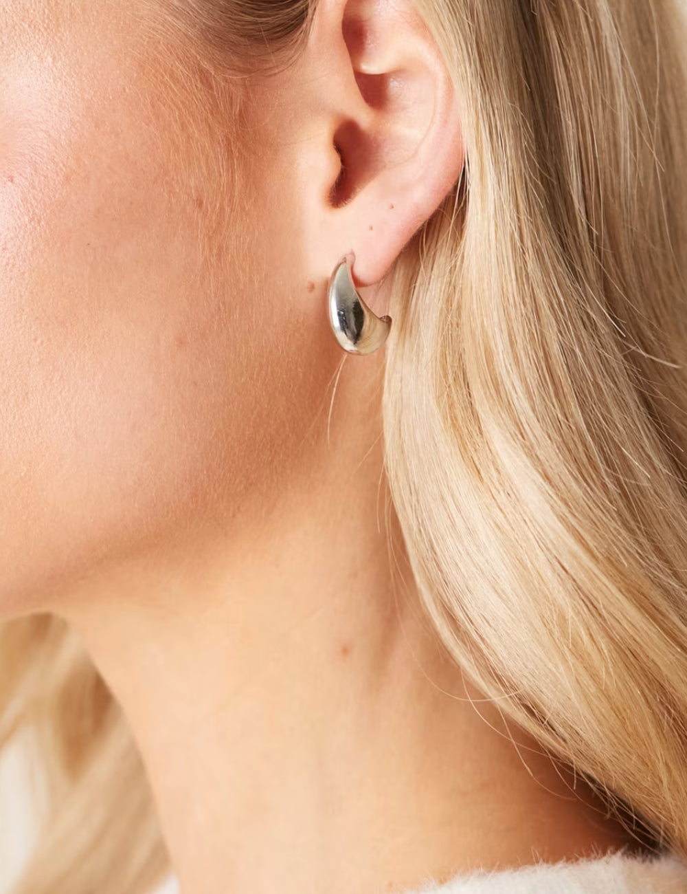 Cercei DesignB London, argintiu