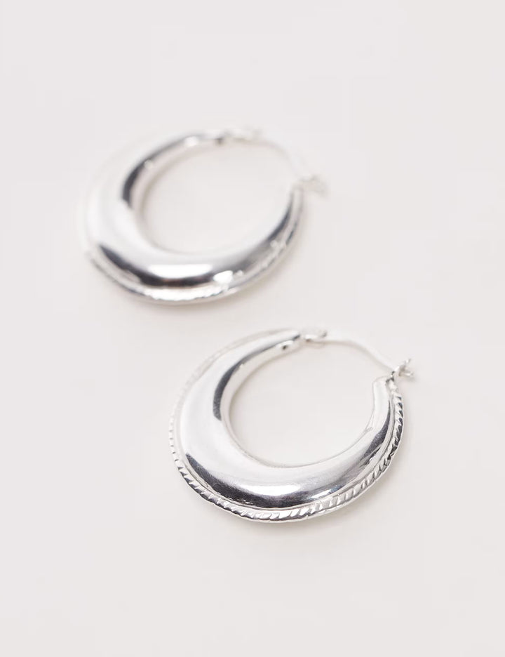 Cercei Seol+Gold, argintiu