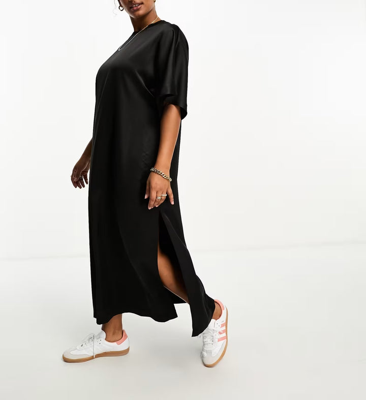 Rochie midi ASOS, negru