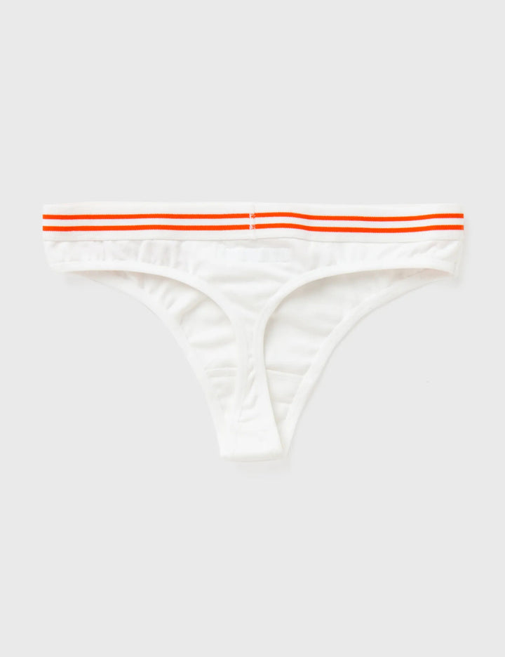 Chiloți Tanga les girls les boys, alb