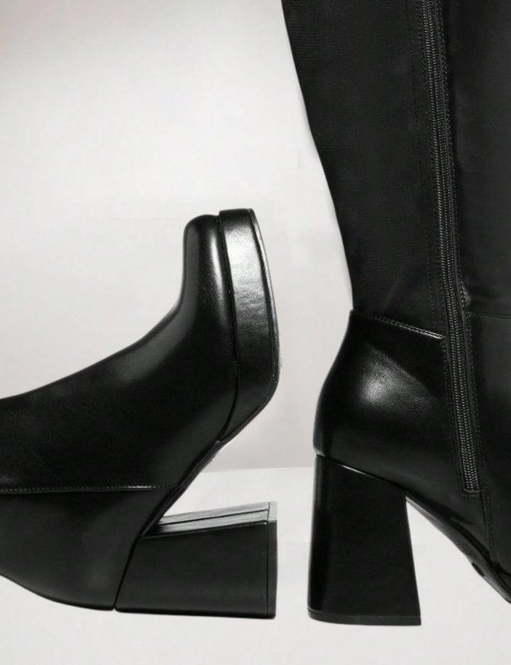 Shein magassarkú csizma, fekete