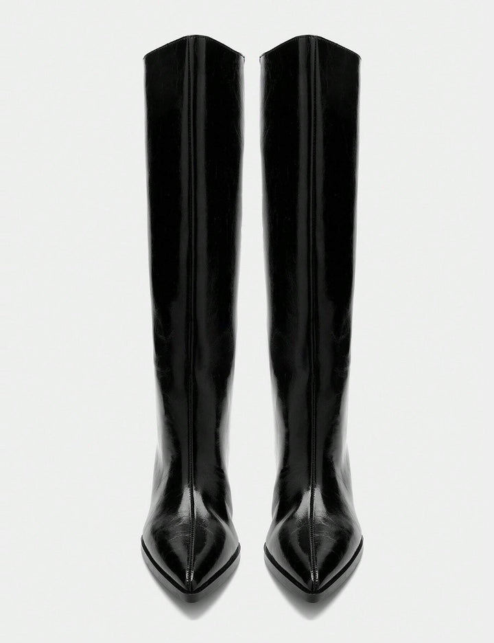 Cizme cu toc Shein, negru