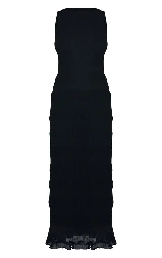 Rochie maxi PRETTYLITTLETHING, negru