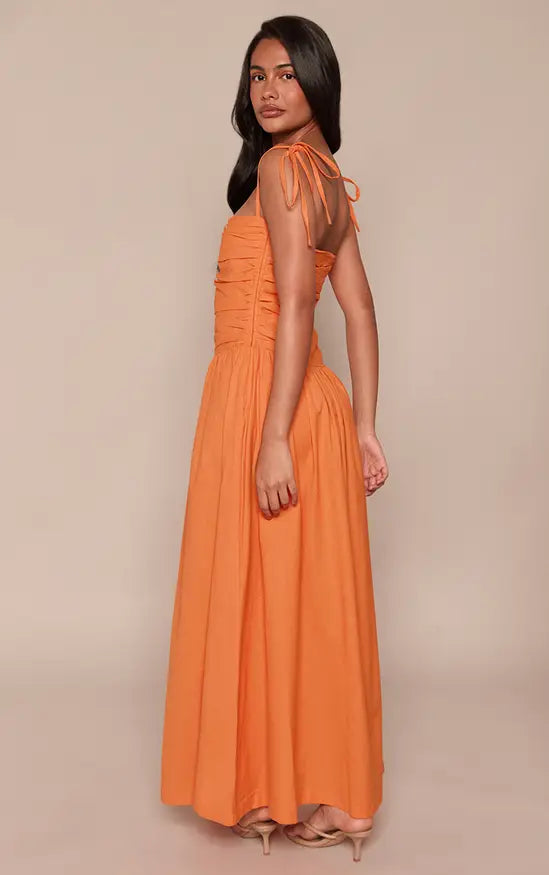 Rochie maxi PRETTYLITTLETHING, portocaliu