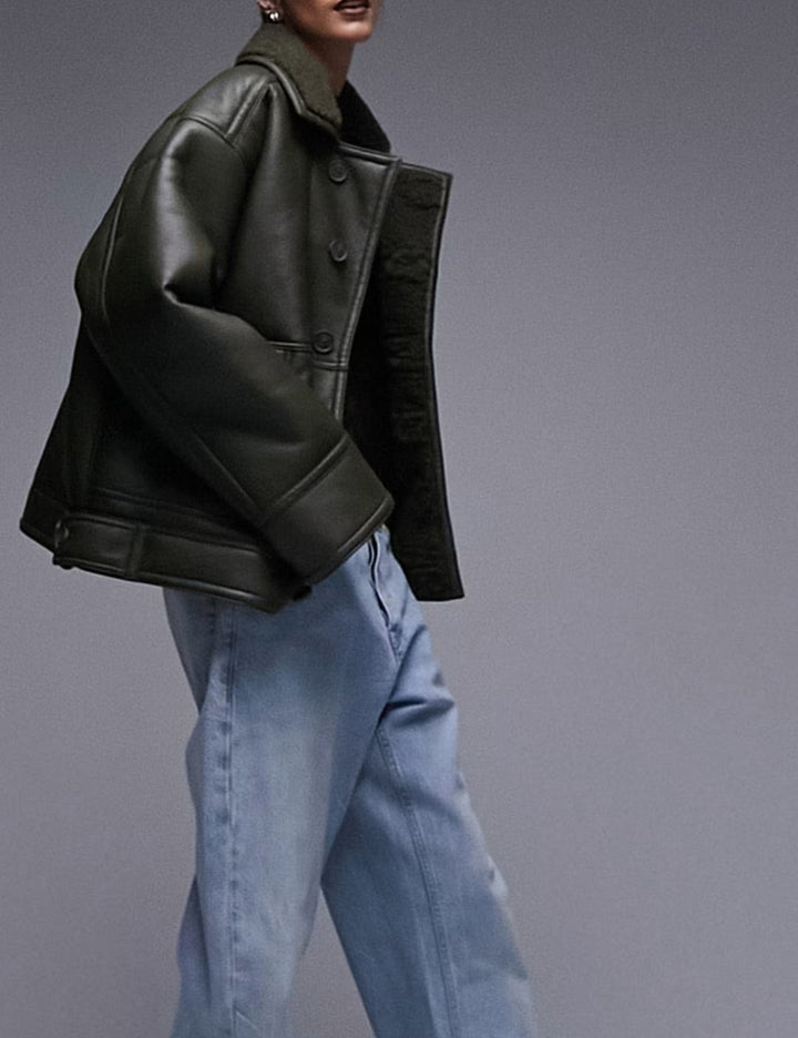 Cojoc Topshop, verde