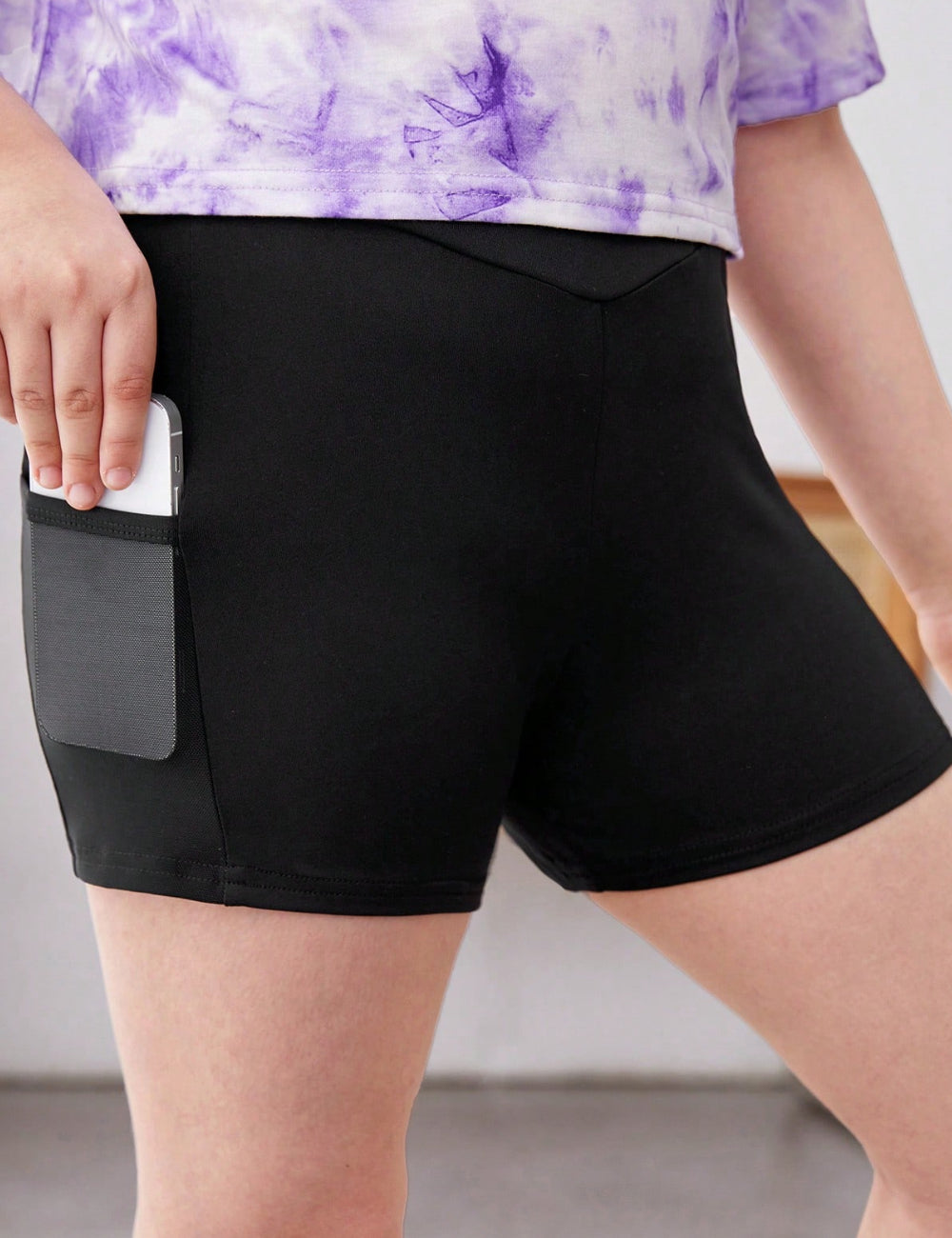 Colanti scurti Shein, negru