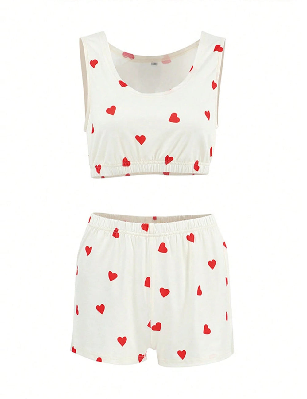 Compleu pijamale Shein, alb