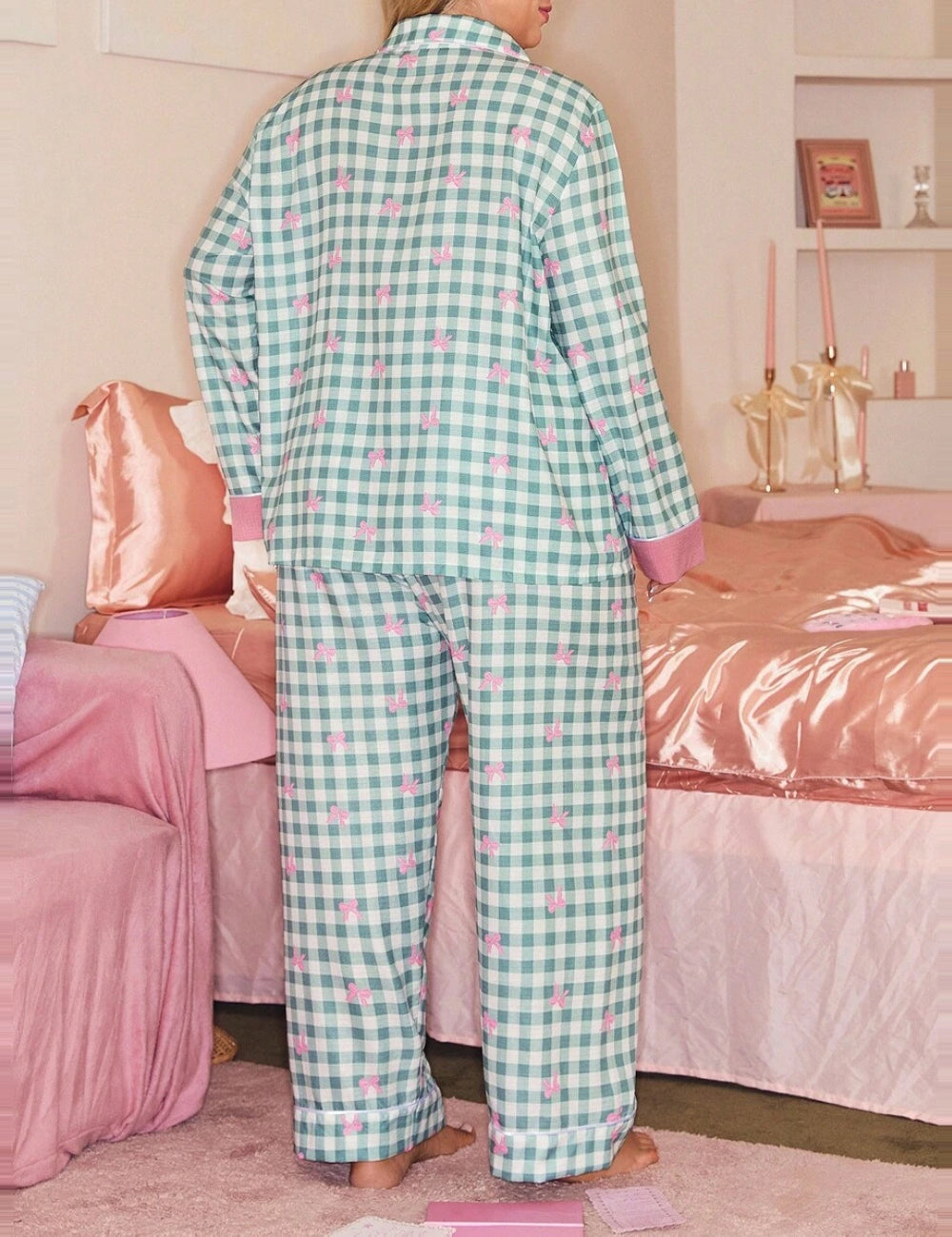 Shein Curve+ pizsama szett, vegyes színek