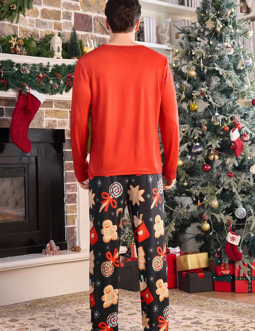 Compleu pijamale Shein, roșu