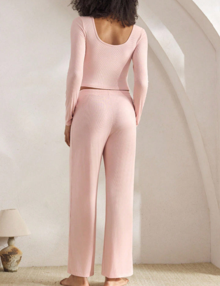 Compleu pijamale Shein, roz