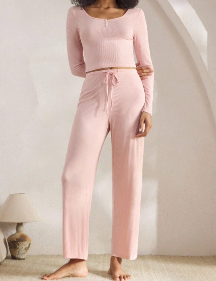 Compleu pijamale Shein, roz
