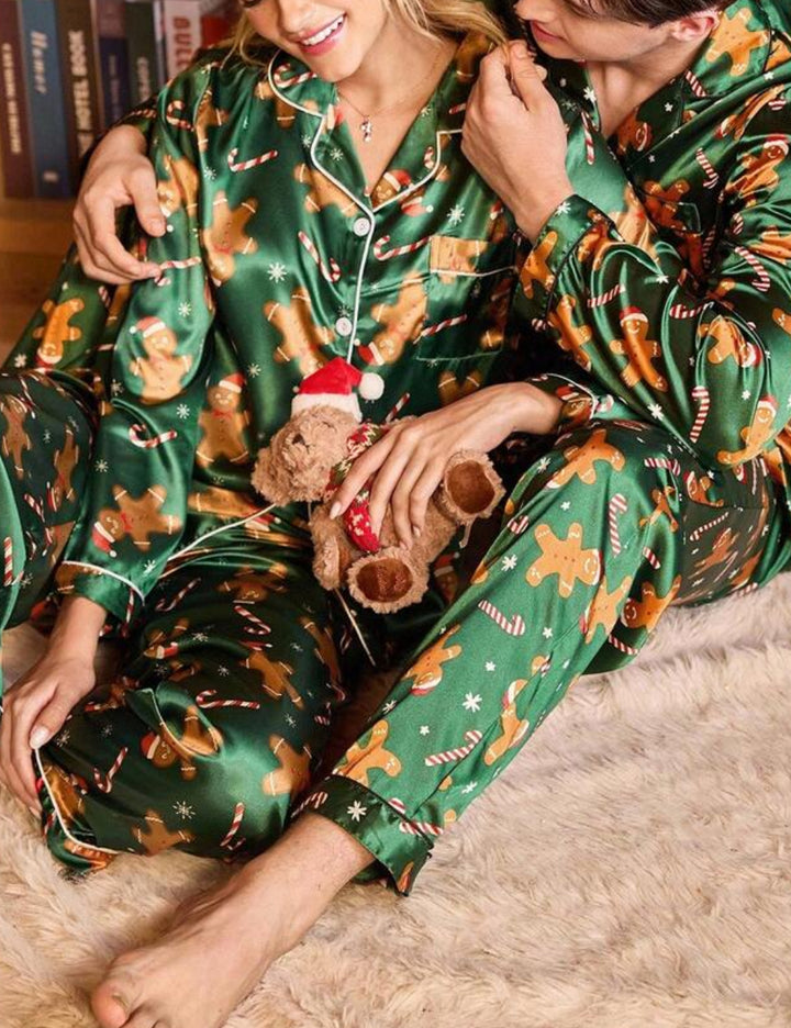 Compleu pijamale Shein, verde